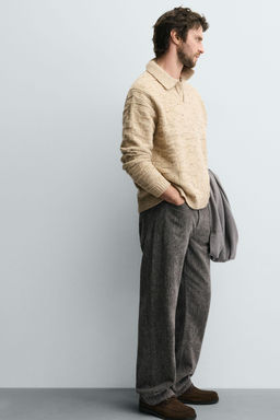 BRUSHED STRAIGHT-LEG JEANS - Zara фото 5