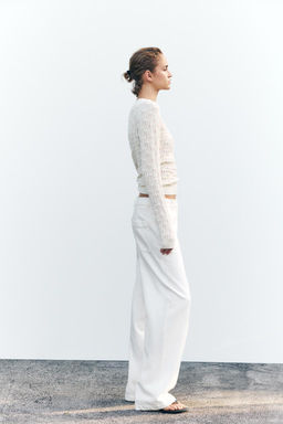 POINTELLE KNIT SWEATER - Zara фото 4