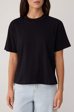 Siyah Tok Kuma_l_ Regular Bisiklet Yaka Standart Kol %100 Pamuk _rme T-Shirt TWOSS26TS00345 - Trendyolmilla фото 3