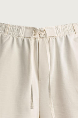 BERMUDA JOGGER CINTURA COMBINADA / Blanco - Zara фото 8