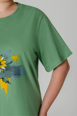 Арт. 31168 Футболка женская 50-60 (6 шт) Цвет:зеленый - Калинка фото 6