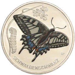 5 евро 2023 года G Германия Чудесный мир насекомых Махаон