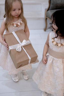 Платье для девочки Милана М-257 лоза жаккард