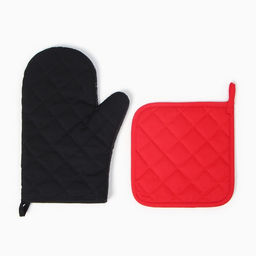 Набор кухонный Зима время чудес варежка-прихватка 20х28см, прихватка 19х19см,100% хлопок - Этель фото 3