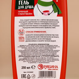 Гель для душа, 250 мл, аромат пряного глинтвейна, URAL LAB