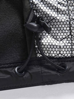 Куртка мужская гибридная стёганая с капюшоном с графеновой подкладкой черного цвета 9621_1Ch