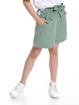 Шорты с пояском текстильные UD 7573 фисташка - Mini maxi фото 2