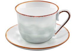 Чайная пара 2 пр. 450 мл 14*11*8,5 см Кантри, голубой ,фарфор - Elan gallery фото 4