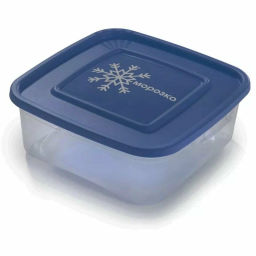 Контейнер 1л д/замораживания продуктов квадратный Морозко (синий)