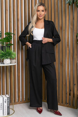 Пиджак льняной Мэрлин (черный) Б13239-7М