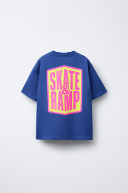 T-SHIRT WITH RAISED SLOGAN - Zara фото 2