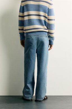 PANTAL?N CHINO DENIM STRAIGHT FIT / Azul claro - Zara фото 3