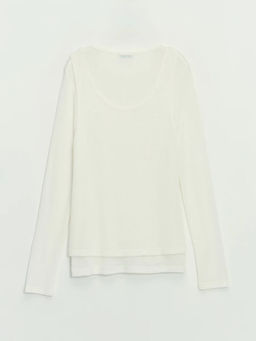 Двойной лонгслив из вискозы / Zarina  фото 8