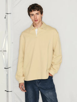 Толстовка с воротником поло / Zarina  фото 3