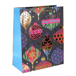 Цена за 12 шт. Пакет подарочный 18x23x10см / 5380M /уп 12/720/Новый год - Галеонтрейд фото 4