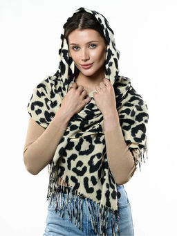 Яркий палантин с анималистичным принтом - Pretty mania фото 7