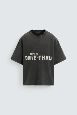 WASHED GRAPHIC PRINT SWEATSHIRT - Zara фото 8