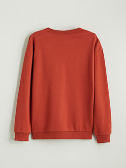 Bisiklet Yaka Bask?l? Erkek ?ocuk Ti??rt