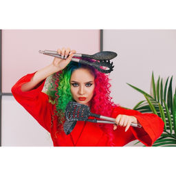 Лопатка кулинарная Доляна Фернан, 33 см, с прорезями, цвет чёрный  фото 4