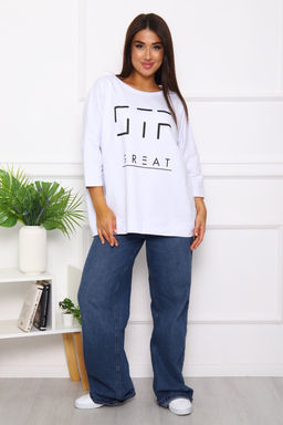 Свитшот 375702 оверсайз трикотажный