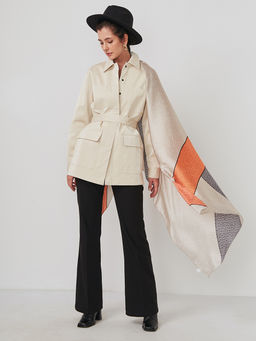 Большой, мягкий, тонкий и очень нежный двусторонний палантин - Tantino фото 3