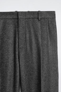 PLEATED WOOL RELAXED-FIT STRAIGHT-LEG TROUSERS - H&m фото 6