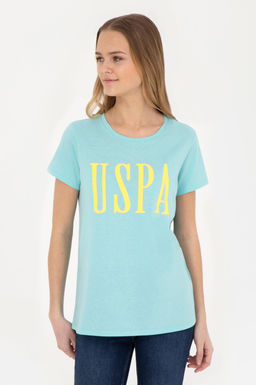 Женская мятная футболка с круглым вырезом - U.s. polo assn фото 10