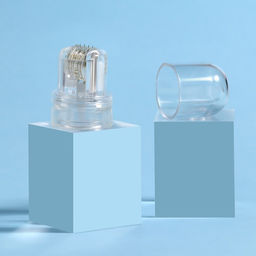 Насадка-мезороллер для флакона, 64 иглы, 0,5 мм, на блистере, цвет прозрачный - Queen fair фото 2