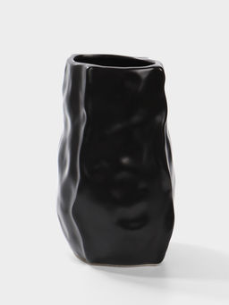 Ваза настольная керамика "Габино" 18,5х12 см, чёрный