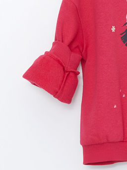 Bisiklet Yaka Bask?l? K?z ?ocuk Sweatshirt - Waikiki фото 2