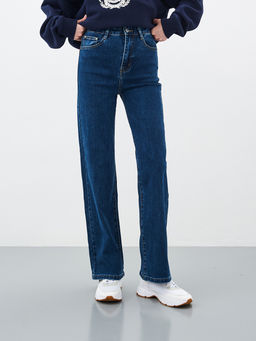 Женские джинсы широкие с высокой посадкой - Mossmore фото 66