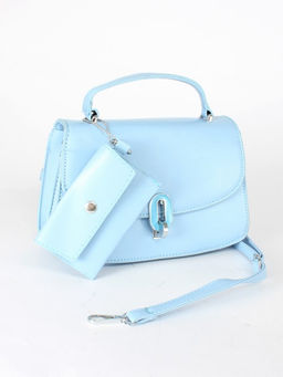 Сумка женская искусственная кожа Ch&K-1072, 1отд, плечевой ремень, голубой SALE 255056 - Adelia фото 6