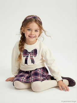 Bask?l? K?z ?ocuk Elbise