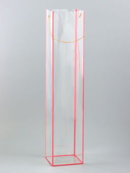 Цена за 5 шт. Переноска для цветов из PVC, розовая, влагостойкая, 50?10?10 см - UPAK LAND фото 2