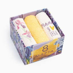 Набор полотенец Мама 30?30 см-3 шт., 100% хлопок 340 г/м? - Этель фото 9