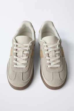 SPLIT SUEDE TRAINERS - Zara фото 5