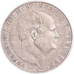 Монета 1 союзный талер 1861 года A Пруссия