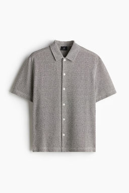 Camisa de manga corta en piqu? Regular Fit