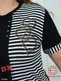 Женская футболка в полоску - Bruno фото 5
