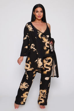 Пеньюар тройка Драконы 929