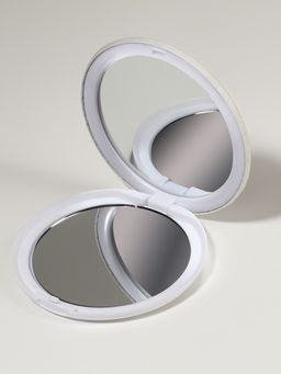 Зеркало складное «Единороги», d=7.5 см, белое, розовое