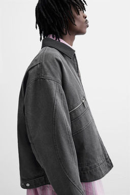 JACKET WITH CONTRAST COLLAR - Zara фото 6