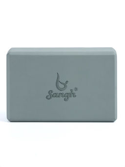 Блок для йоги 23×15×7.5 см, вес 120 г, серый