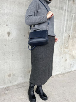 Женская кожаная сумка через плечо 8722-9 Д.Блу - Sergio valentini фото 7