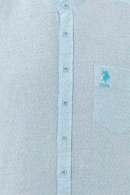 U. S. Polo Assn / Мужская бирюзовая рубашка с длинным рукавом - U.s. polo assn фото 6
