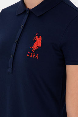 Женское темно-синее трикотажное платье Неожиданная скидка в корзине - U.s. polo assn фото 6