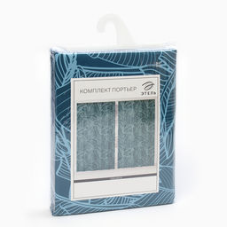 Шторы портьерные «Этель» Date palme, 145×260 см, 2 шт., 140 г/м²