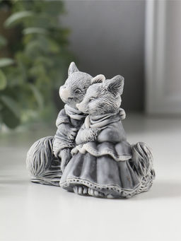 Сувенир "Лисы влюбленная парочка", 6,5см