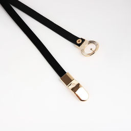 Ремень женский, ширина 1 см, пряжка металл, цвет чёрный - Simaland фото 4