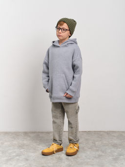 Толстовка с капюшоном для мальчика "Basic" меланж